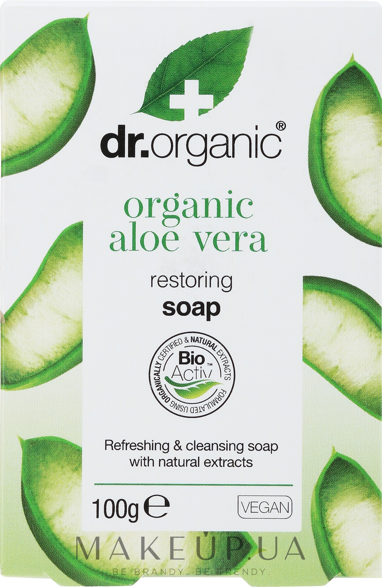 Мило з екстрактом алое вера - Dr. Organic Bioactive Skincare Organic Aloe Vera Soap — фото 100g