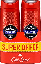 Шампунь-гель для душа 2в1 - Old Spice Captain Shower Gel + Shampoo Set — фото N1