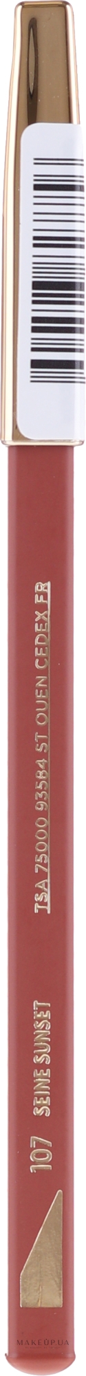 Контурний олівець для губ - L'Oreal Paris Colour Riche Lip Liner — фото 107 - Seinne Sunset