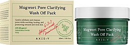 Глиняна маска для проблемної шкіри - Axis-Y Mugwort Pore Clarifying Wash Off Pack — фото N2