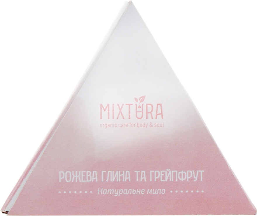 Натуральное мыло "Розовая глина и грейпфрут" - Mixtura Soap