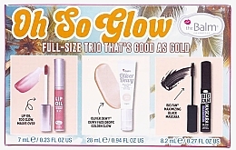 Духи, Парфюмерия, косметика Набор - theBalm Holiday Kit Oh So Glow (f/drops/28ml + lip/oil/7ml + mascara/8,2ml)