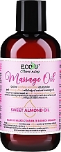 Парфумерія, косметика Олія для масажу - Eco U Massage Oil Sweet Almond Oil