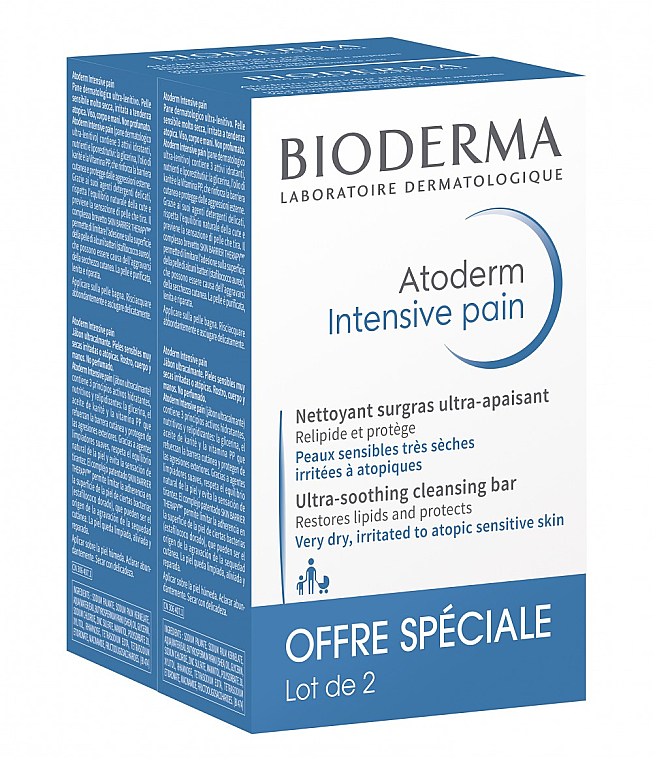 Набір - Bioderma Atoderm (soap/2x150g) — фото N1