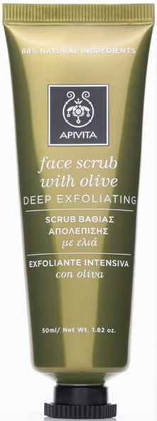 Скраб для лица с оливкой "Интенсивное отшелушивание" - Apivita Deep Exfoliating Face Scrub