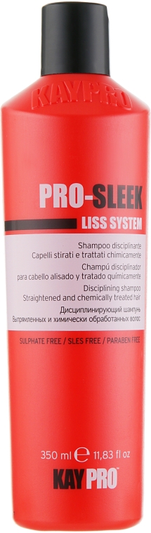 Дисциплінувальний шампунь для випрямленого волосся - KayPro Pro-Sleek Liss System Shampoo