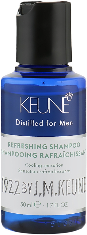 Шампунь для чоловіків "Освіжальний" - Keune 1922 Refreshing Shampoo Distilled For Men Travel Size — фото N1