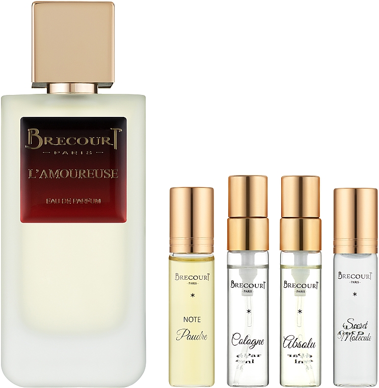 Brecourt L'Amoureuse - Набор (edp/100ml + edp/2x7ml + edp/2x5ml) — фото N3