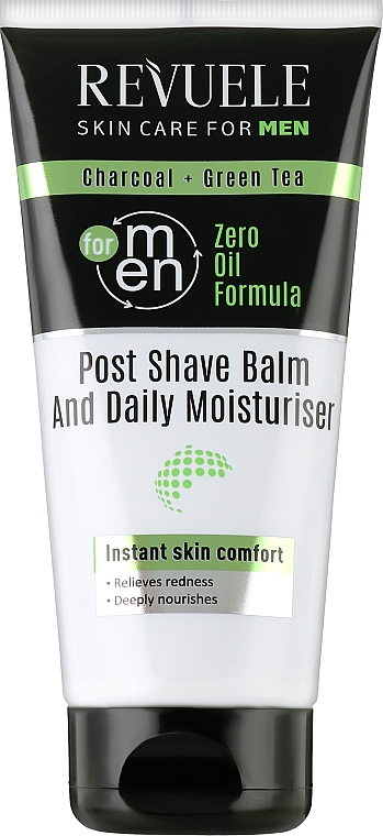 Бальзам після гоління - Revuele Men Care Charcoal & Green Tea Post Shave Balm And Daily Moisturiser — фото N1