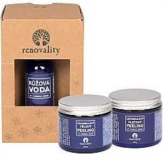 Духи, Парфюмерия, косметика Набор - Renovality Original Series (f/water/100ml + b/peeling/200g + b/peeling/100g)