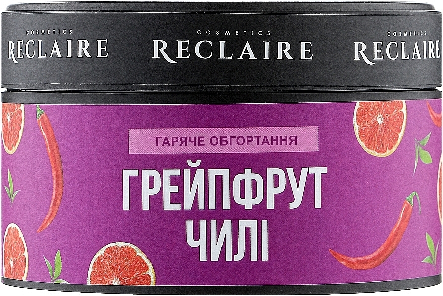 Гаряче антицелюлітне обгортання "Грейпфрут-чилі" - Reclaire — фото N2