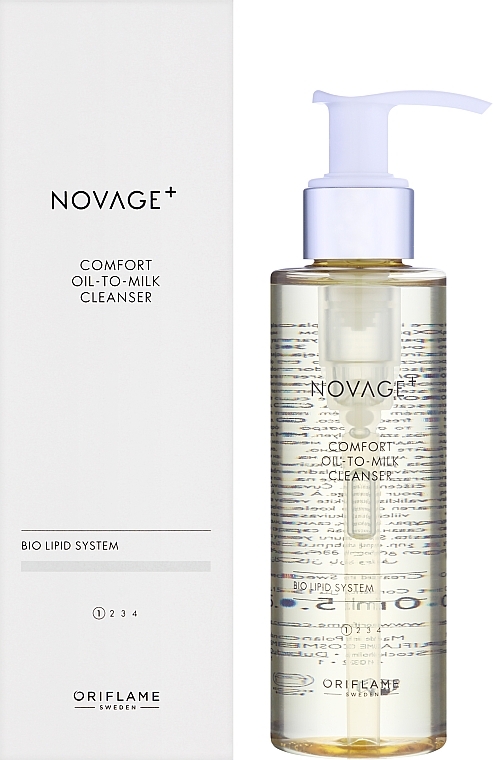 Очищающее масло для лица - Oriflame Novage+ Comfort Oil To Milk Cleanser  — фото N2
