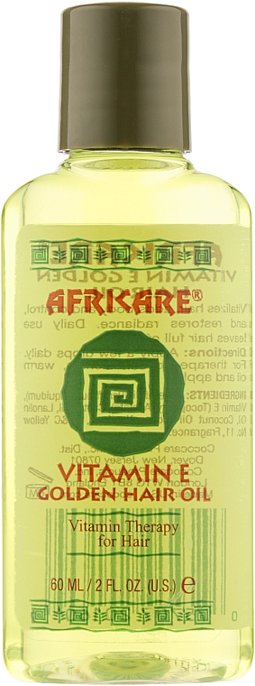 Олія для волосся "Вітамін Е" - Cococare Africare Oil — фото N1