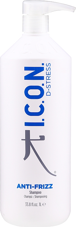 Шампунь для в’юнкого волосся - I.C.O.N. Anti-Frizz D-Stress Shampoo — фото N1