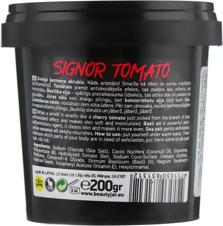 Скраб для тіла "Signor Tomato" - Beauty Jar Fresh Body Scrub — фото N3