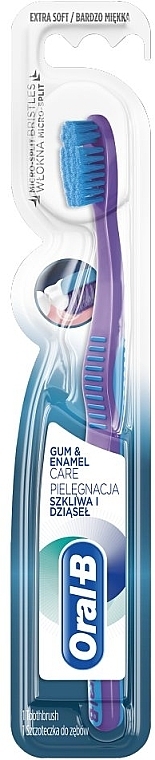 Зубная щетка, фиолетовая - Oral-B Gum & Enamel Care — фото N1