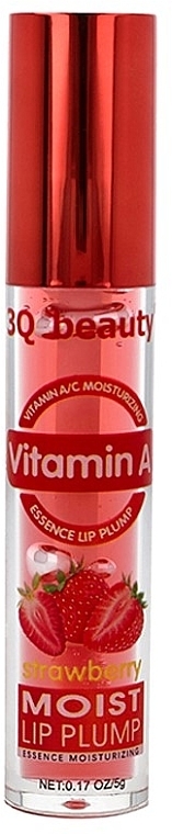 Блиск для губ "Полуниця" - 3Q Beauty Vitamin A Moist Lip Plump Strawberry — фото N1