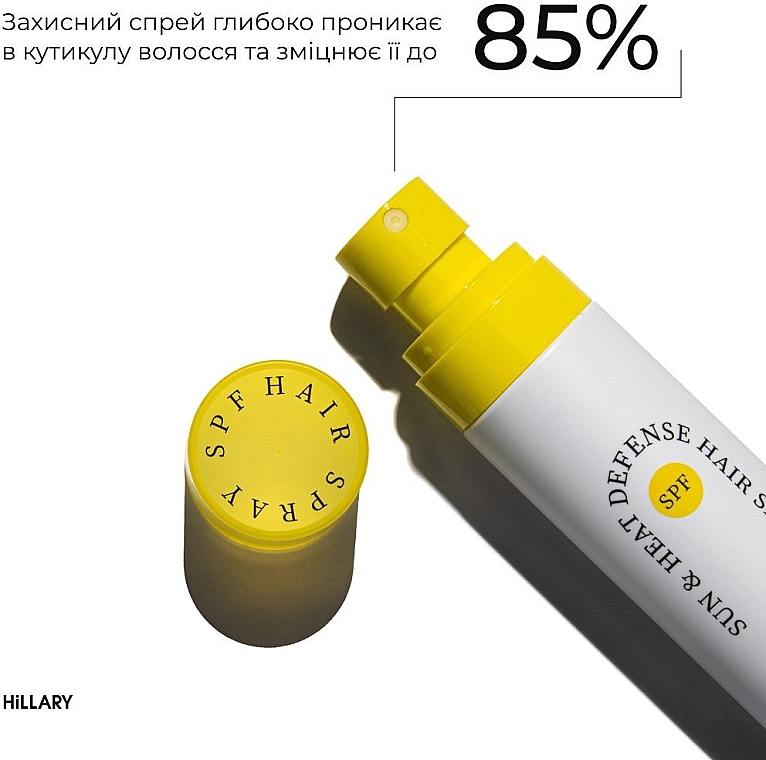 Сонцезахисний спрей-термозахист - Hillary Sun&Heat Defense Hair Spray — фото N2