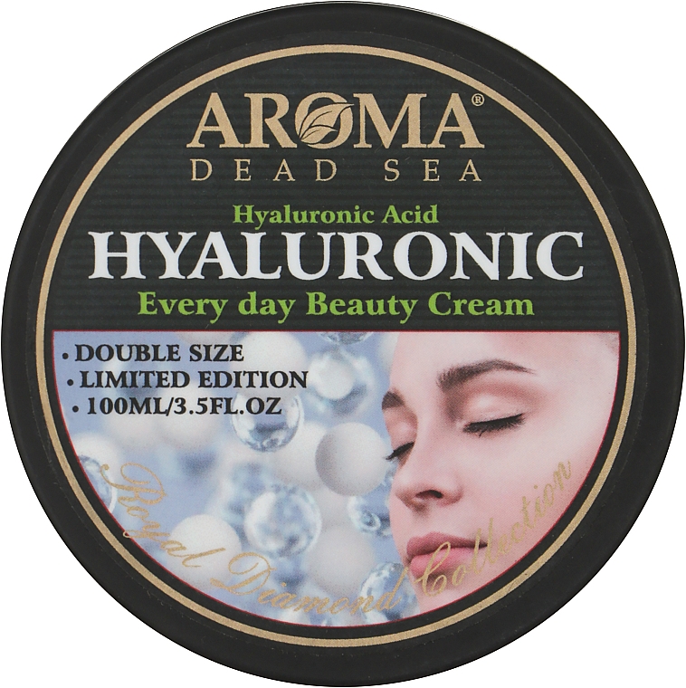 Зволожувальний крем з гіалуроновою кислотою - Aroma Dead Sea Hyaluronic Acid Beauty Cream — фото N1