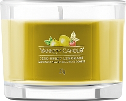 Ароматична свічка в склянці "Крижаний ягідний лимонад" - Yankee Candle Iced Berry Lemonade (міні) — фото N1