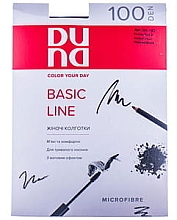 Колготки женские "Basic Line", 100 Den, черные - Duna — фото N1