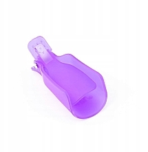 Клипсы пластиковые для снятия гель-лака, фиолетовые - MylaQ — фото N4