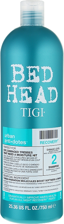 Шампунь увлажняющий для сухих и поврежденных волос - Tigi Bed Head Urban Anti+Dotes Recovery Shampoo — фото N3
