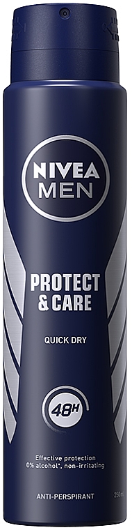 Дезодорант - NIVEA MEN Protect And Care Spray Antiperspirant Deodorant — фото N1