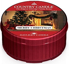 Духи, Парфюмерия, косметика Чайная свеча "Счастливого Рождества" - Country Candle Merry Christmas Daylight