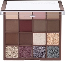 Палетка теней для век - LAMEL Make Up Eyeshadow 16 Shades Of Burgundy Palette — фото N2