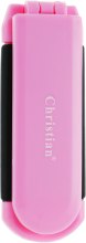 Духи, Парфюмерия, косметика Расческа для волос с зеркальцем, CR-4003, розовая - Christian