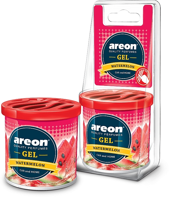 Ароматизированный гель для воздуха "Арбуз" - Areon Gel Can Blister Watermelon — фото N1