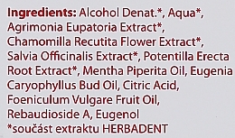 УЦІНКА Ополіскувач-концентрат для ясен CHX 0,12% - Herbadent Mouthrinse Concentrate * — фото N3