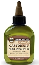 Натуральное масло для волос с касторовым маслом - Difeel Sunflower Mega Care Castor Oil Premium Natural Hair Oil — фото N1