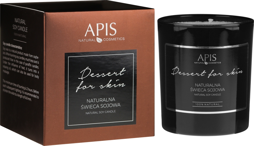 Натуральная соевая свеча - APIS Professional Dessert For Skin Candle
