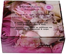 Мило для обличчя та тіла з оливковою олією - Primo Bagno Nymph Of Roses Luxury Olive Oil Soap — фото N1