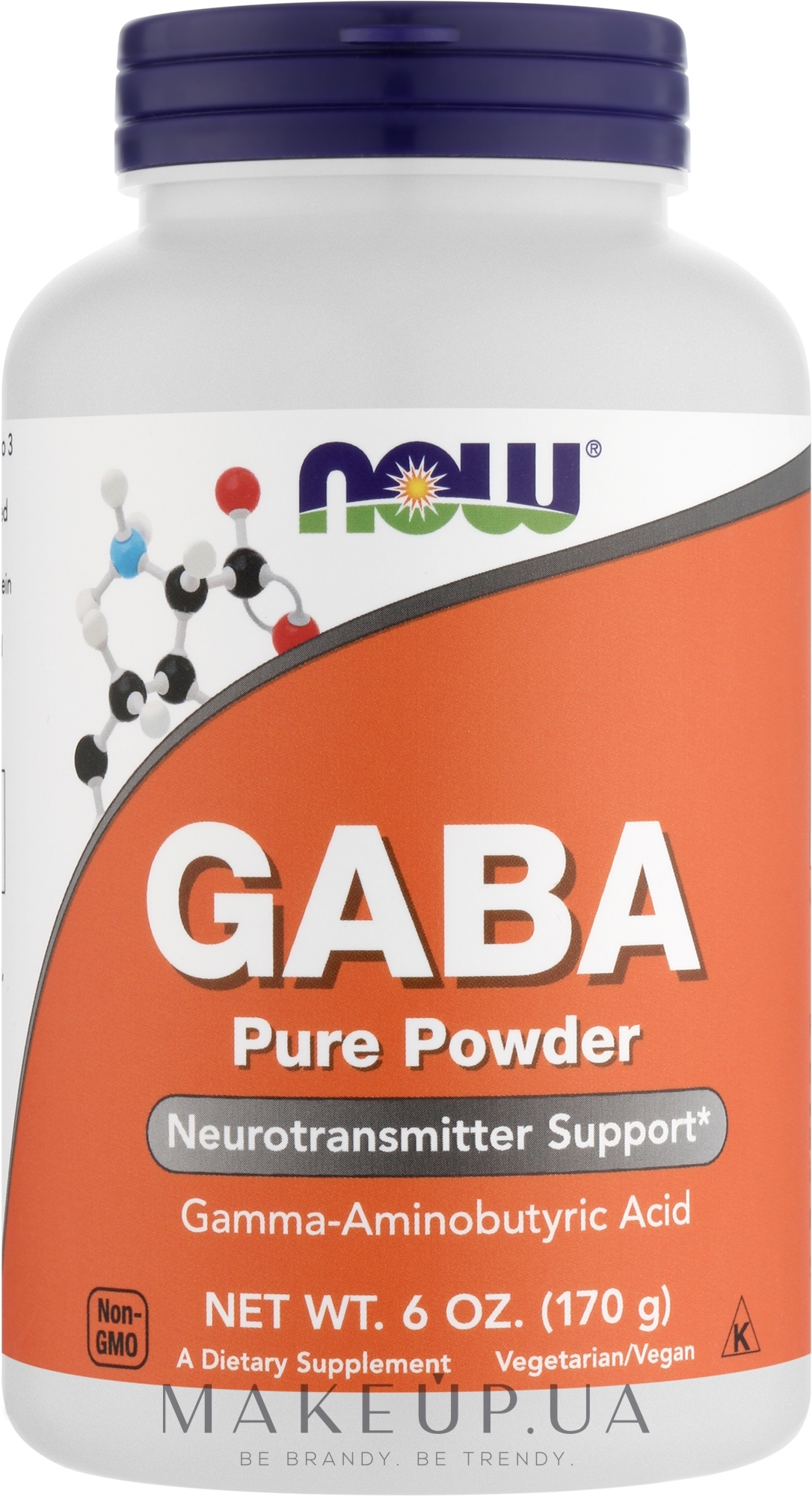Амінокислота "GABA", у порошку - Now Foods GABA Pure Powder — фото 170g