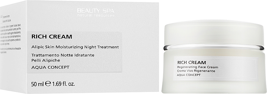 Річ-крем для обличчя - Beauty Spa Aqua Concept Rich Cream Normalizing And Regenerating — фото N2