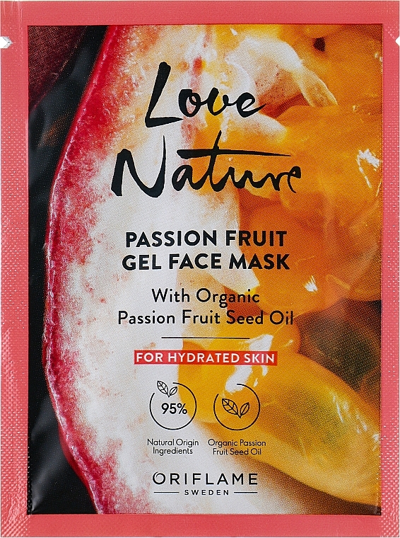 Гелевая маска для лица с органической маракуей для увлажнения кожи - Oriflame Passion Fruit Gel Face Mask with Organic Passion Fruit Seed Oil — фото N1