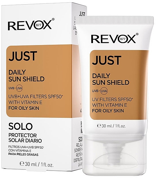 Солнцезащитный крем SPF 50+ с витамином Е - Revox Just Daily Sunscreen SPF50+ — фото N1