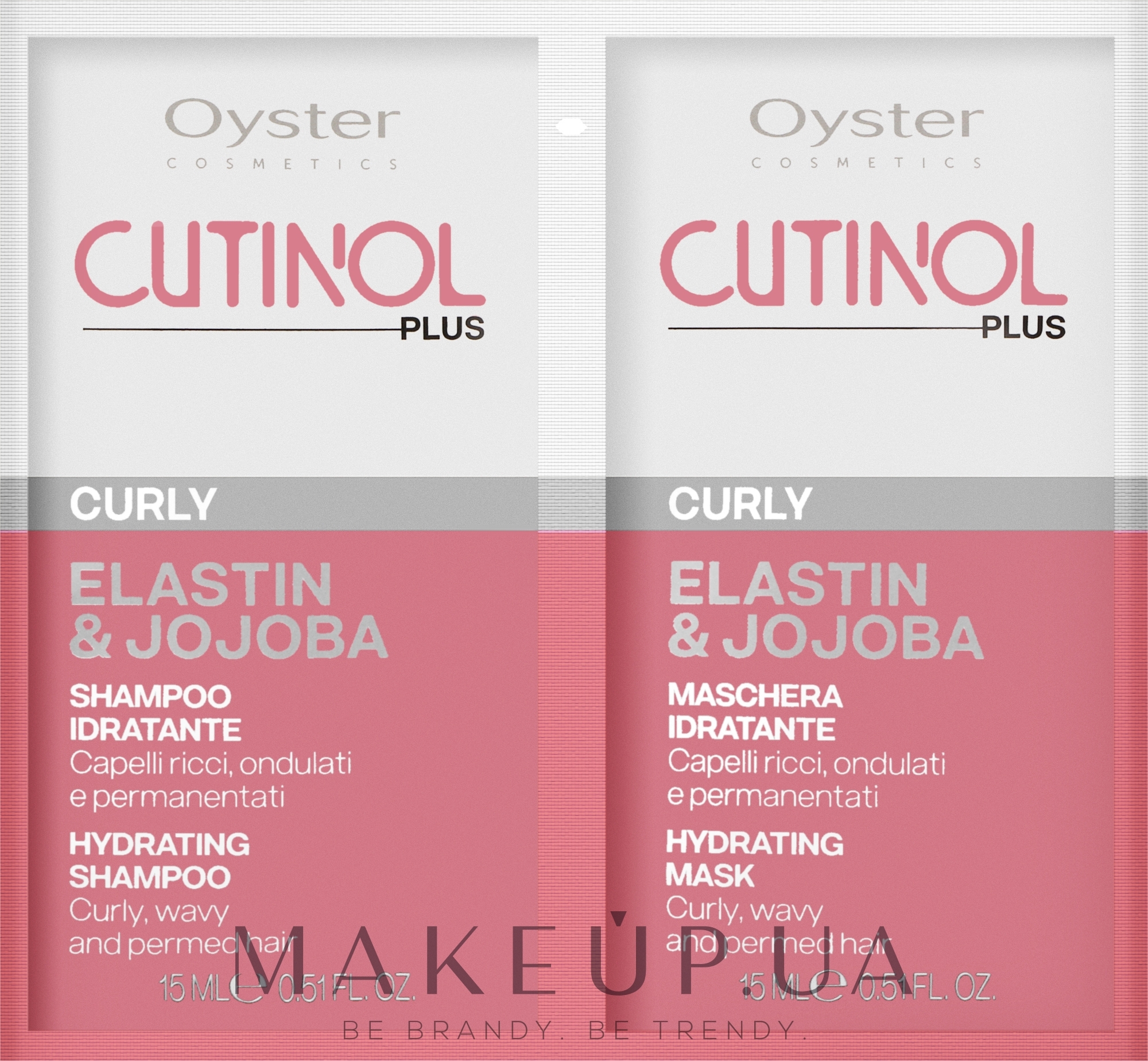 Набір пробників для волосся - Oyster Cosmetics Cutinol Plus Curly (mask/15ml + sh/15ml) — фото 2x15ml