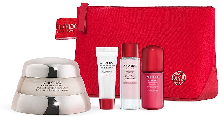 Набор, 5 продуктов - Shiseido Bio-Perfomance Time Fighting Programe — фото N1