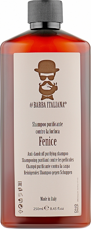 Очищающий шампунь от перхоти - Barba Italiana Fenice Anti-dandruff Purifying Shampoo — фото N1