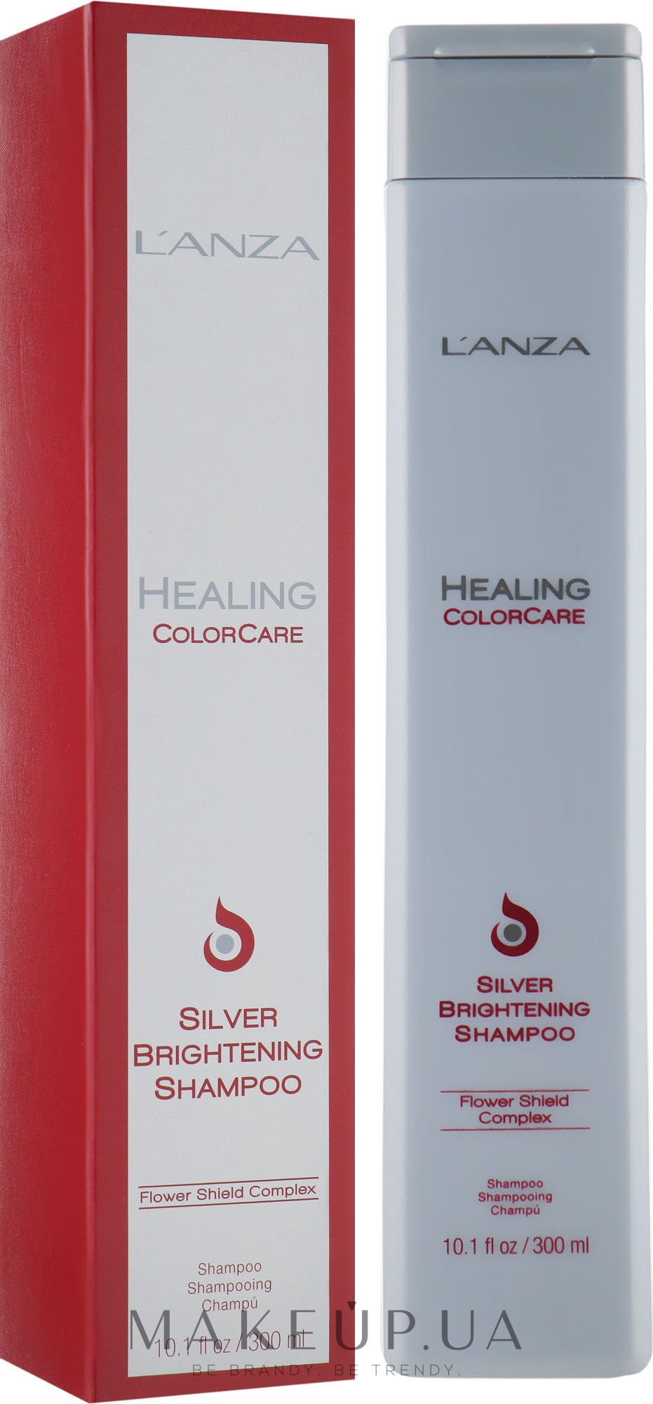 Шампунь для усунення жовтизни - L'Anza Healing ColorCare Silver Brightening Shampoo — фото 300ml