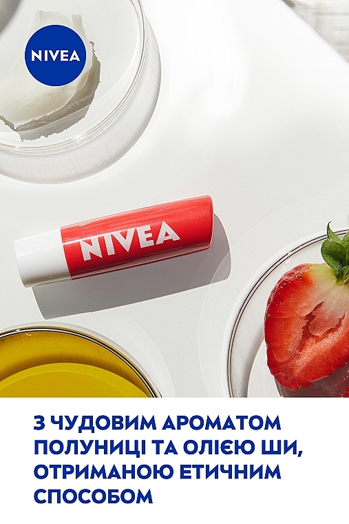 Бальзам-догляд для губ - NIVEA Strawberry Shine — фото N5