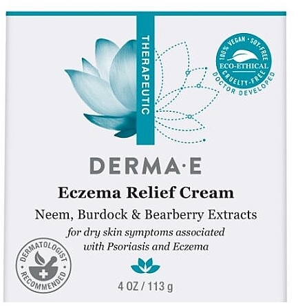 Крем для зняття симптомів екземи - Derma E Therapeutic Topicals Psorzema Cream — фото N3