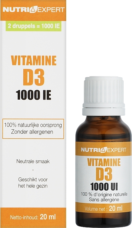 Дієтична добавка "Вітамін D3" - NutriExpert  1000 UI — фото N2