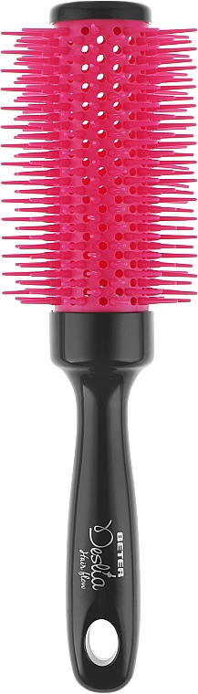 Расческа массажная для сушки феном круглая, розовая - Beter Deslia Hair Flow  — фото N1