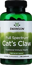 Парфумерія, косметика Харчова добавка "Екстракт котячого кігтя", 500 мг - Swanson Cat's Claw