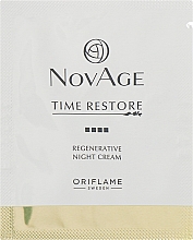 Духи, Парфюмерия, косметика Омолаживающий ночной крем - Oriflame NovAge Time Restore Regenerative Night Cream (пробник)